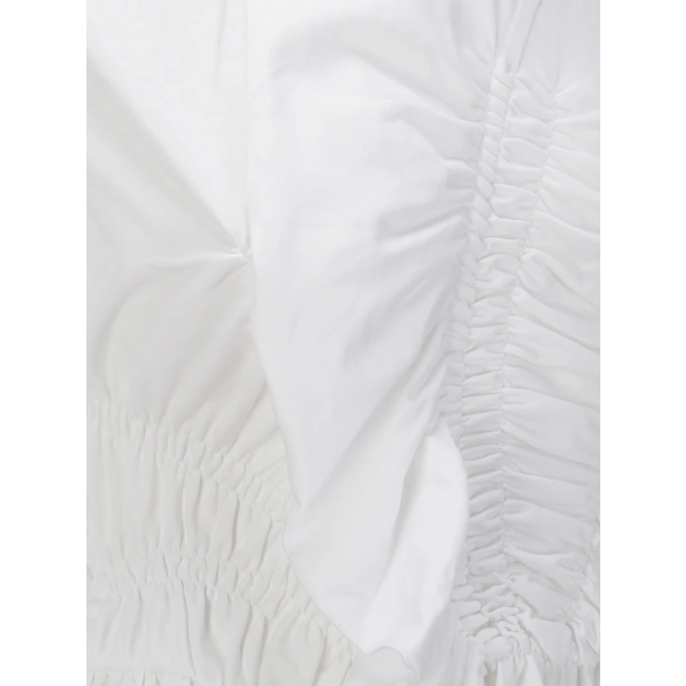 Cecilie Bahnsen Katoenen T-shirt met krullen White Dames