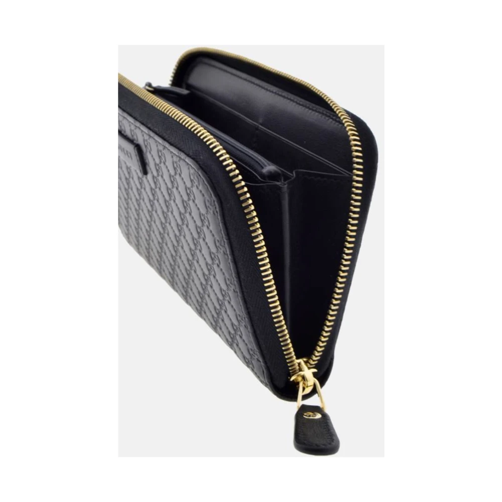 Gucci Zwarte Micro sima Portemonnee in Zwart Black Dames