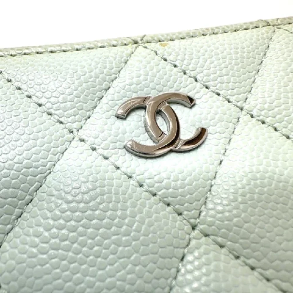 Chanel Vintage Pre-owned Leather chanel-bags Blue Dames