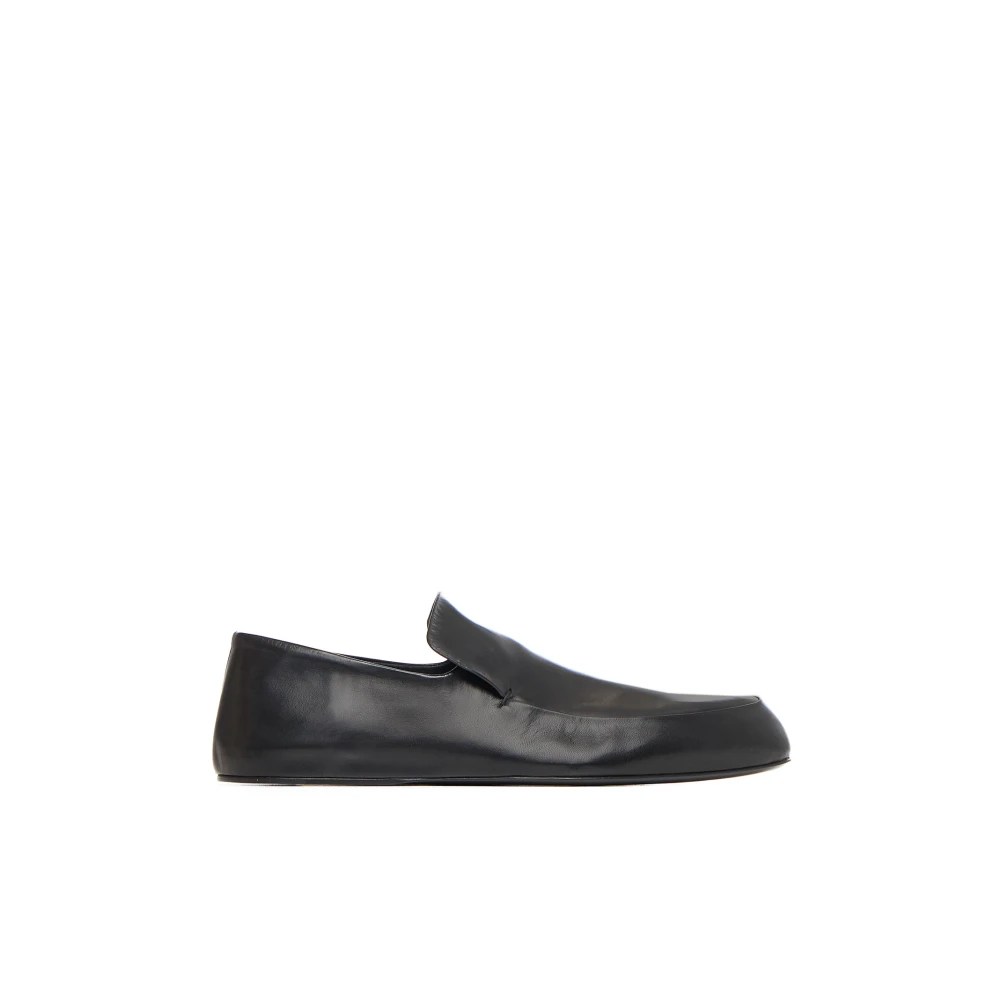 Jil Sander Svarta Platta Skor Black, Dam