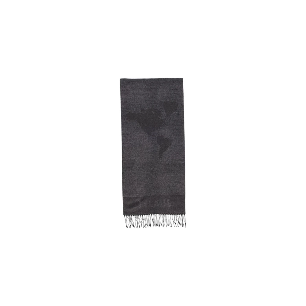 Alviero Martini 1a Classe Grijze Geometrisch Patroon Viscose Sjaal Gray Dames