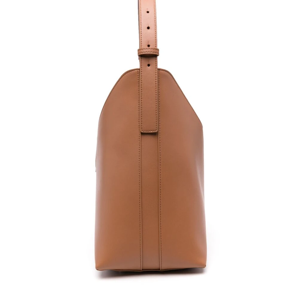 Furla Bruine Faux Leren Schoudertas Brown Dames
