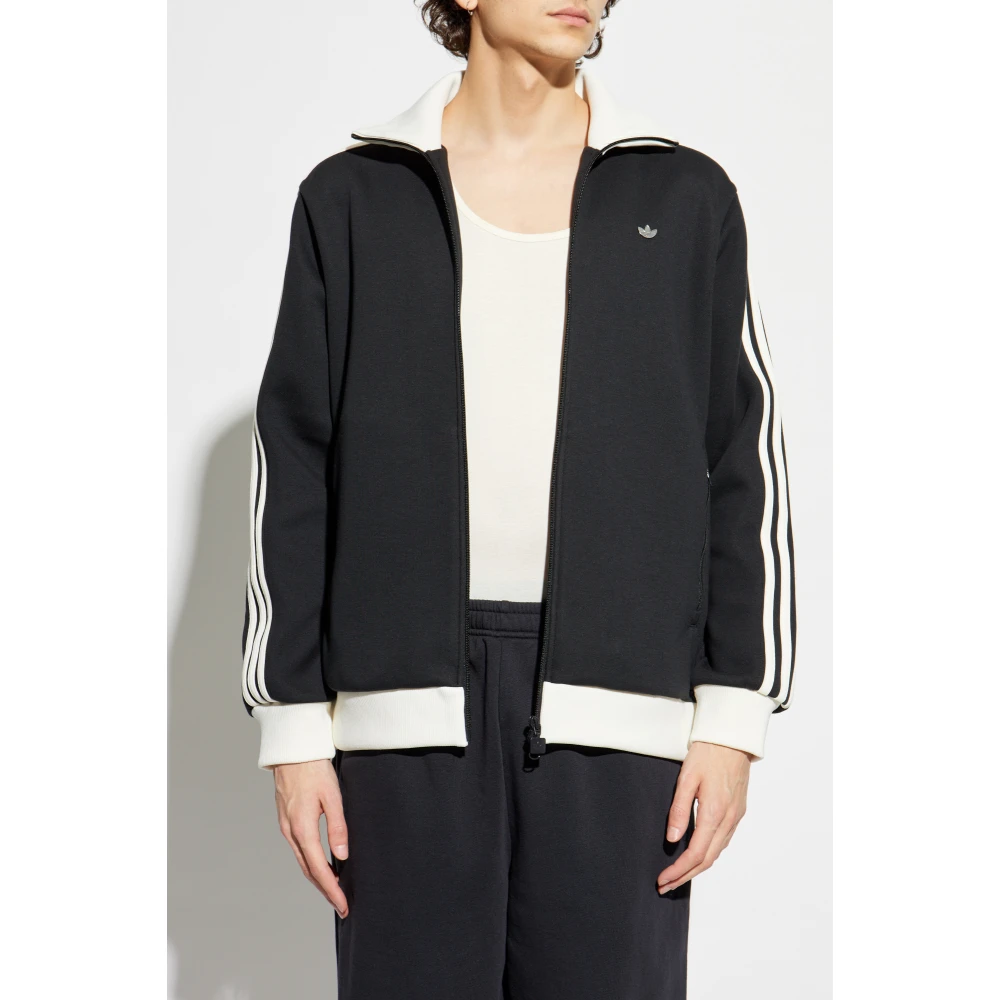 adidas Originals Sweatshirt met metalen logo Black Heren