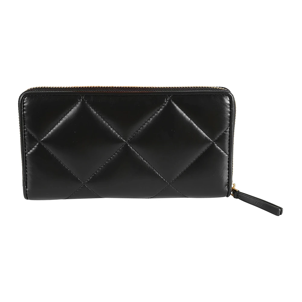 TORY BURCH Zwarte Diamantquilt Portemonnee Black Dames