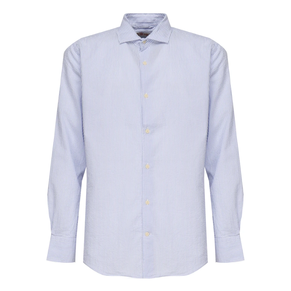 Mc2 Saint Barth Men's Blue Formal Shirts,, Shirt With French Collar 2XL