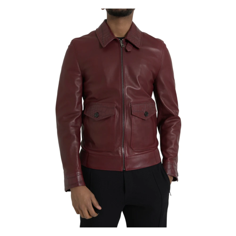 Dolce & Gabbana Men's Brown Biker Jacket