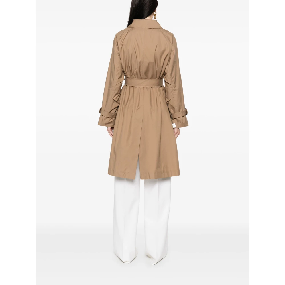 Max Mara Lente Kamel Trenchcoat Brown Dames