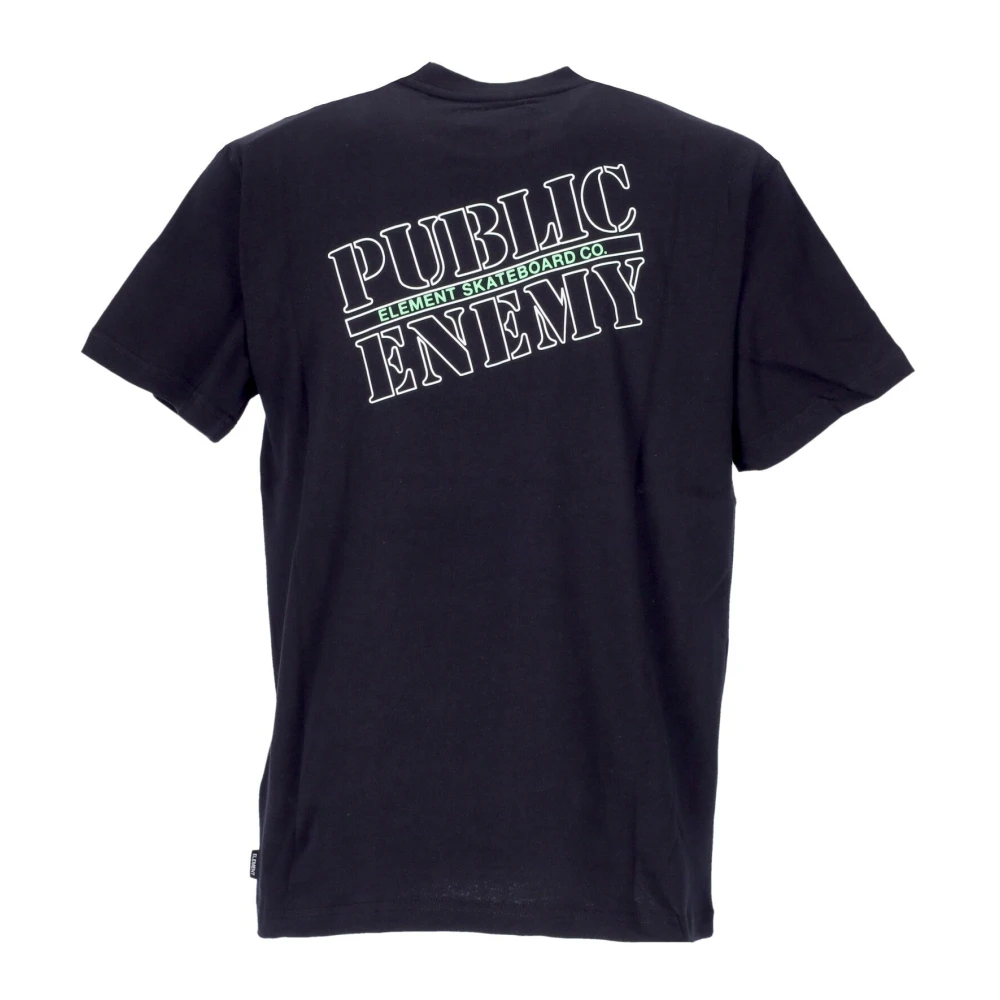 Element Logo Tee Flint Black Heren T-shirt Black Heren