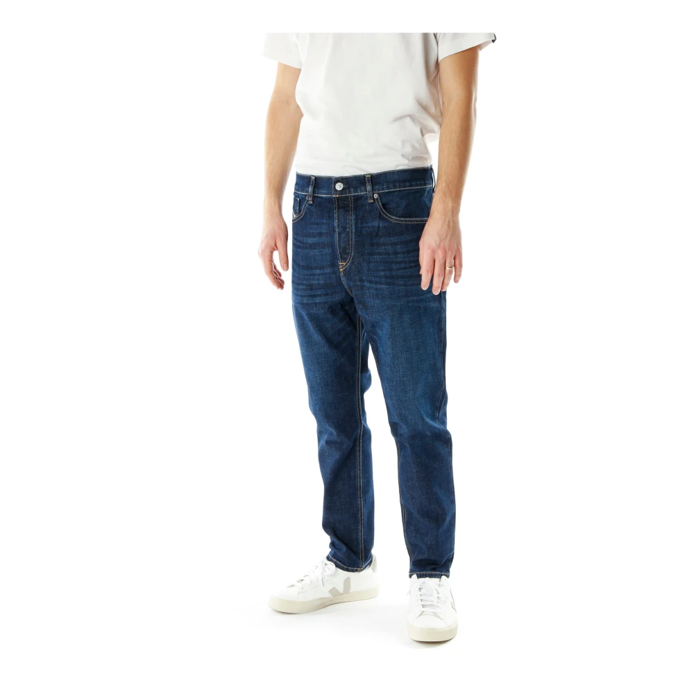 Diesel Slim Fit Midwaist Tapered Jeans Blue Heren