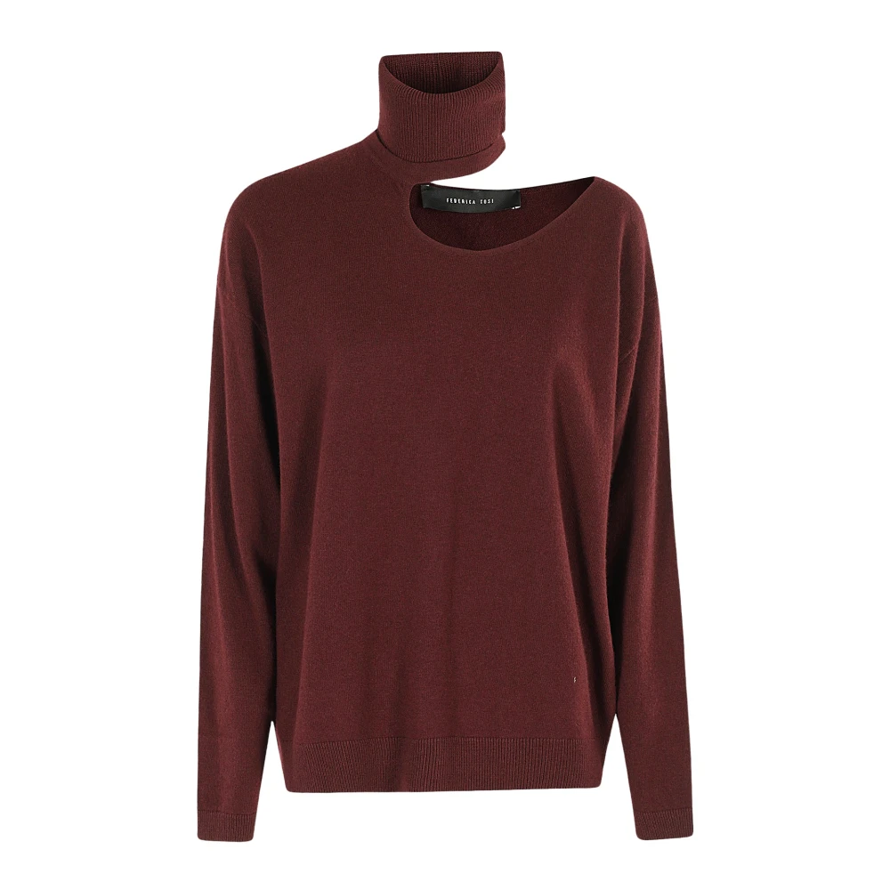 Federica Tosi Stijlvolle Cut Out Top Red Dames