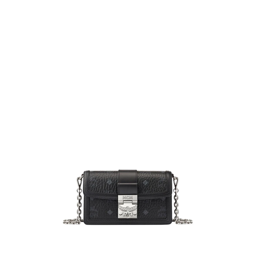 MCM Schoudertas Tracy in Visetos Black Dames