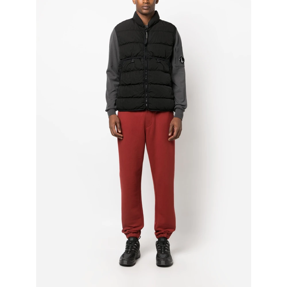 C.P. Company Zwarte Gewatteerde Dons Gilet Black Heren