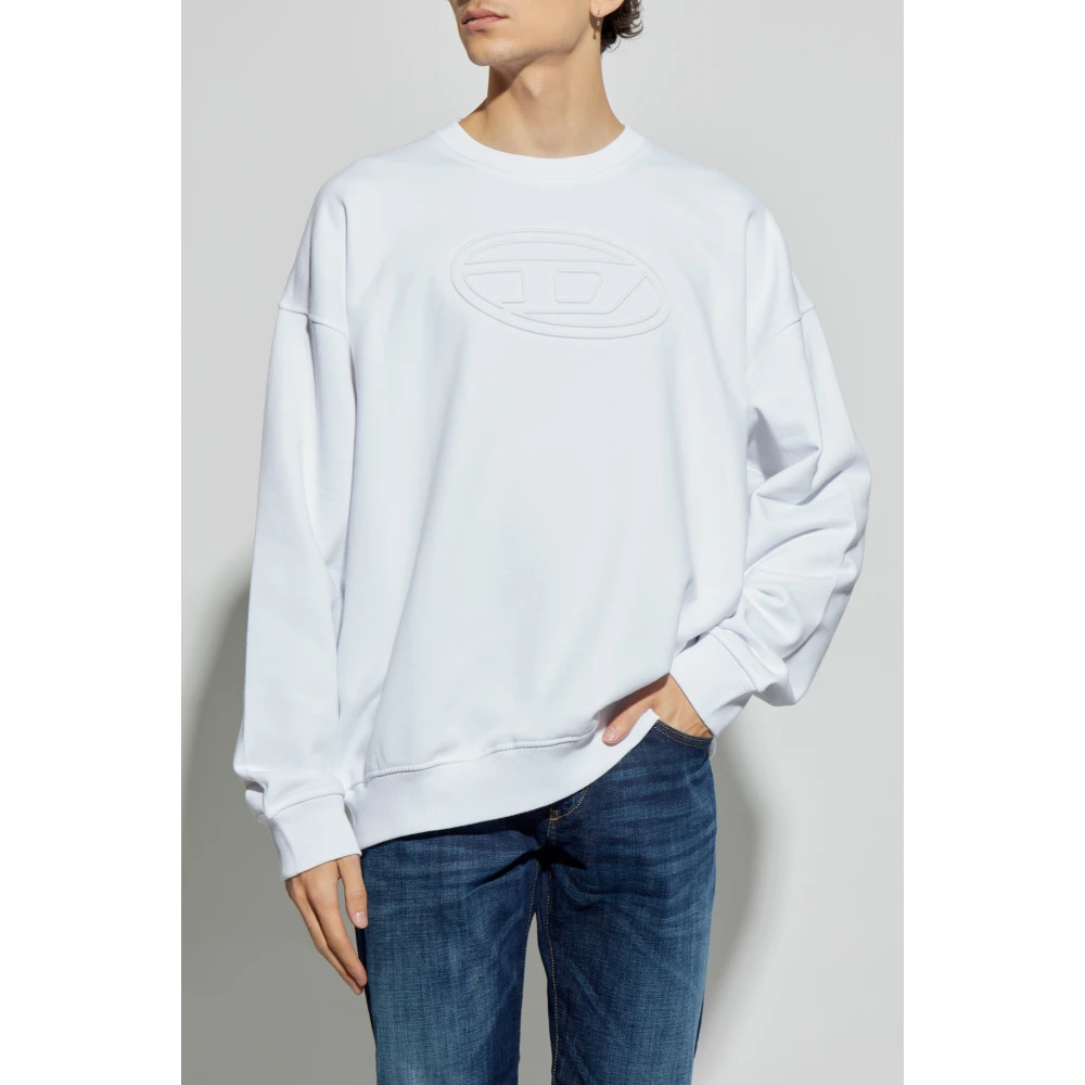Diesel Sweatshirt S-Mart-Bigoval White Heren