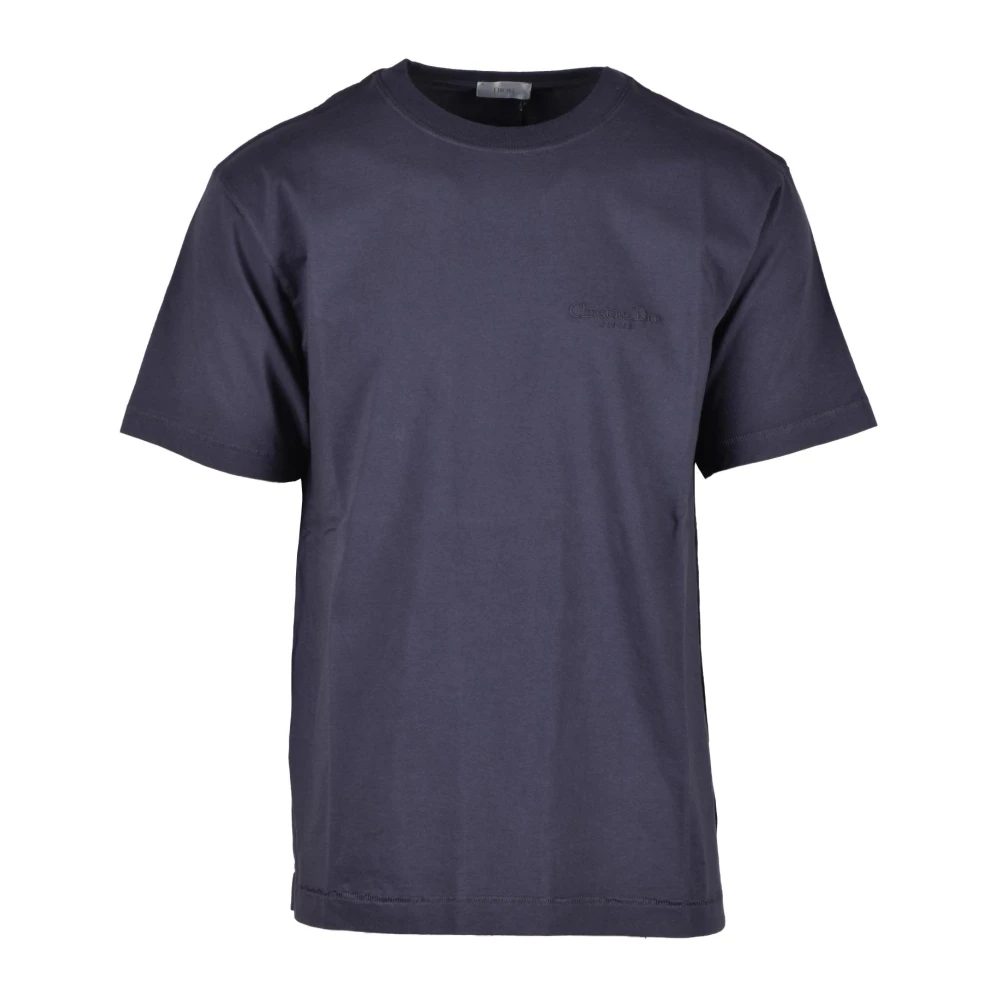 Dior Katoenen T-shirt Blue Heren