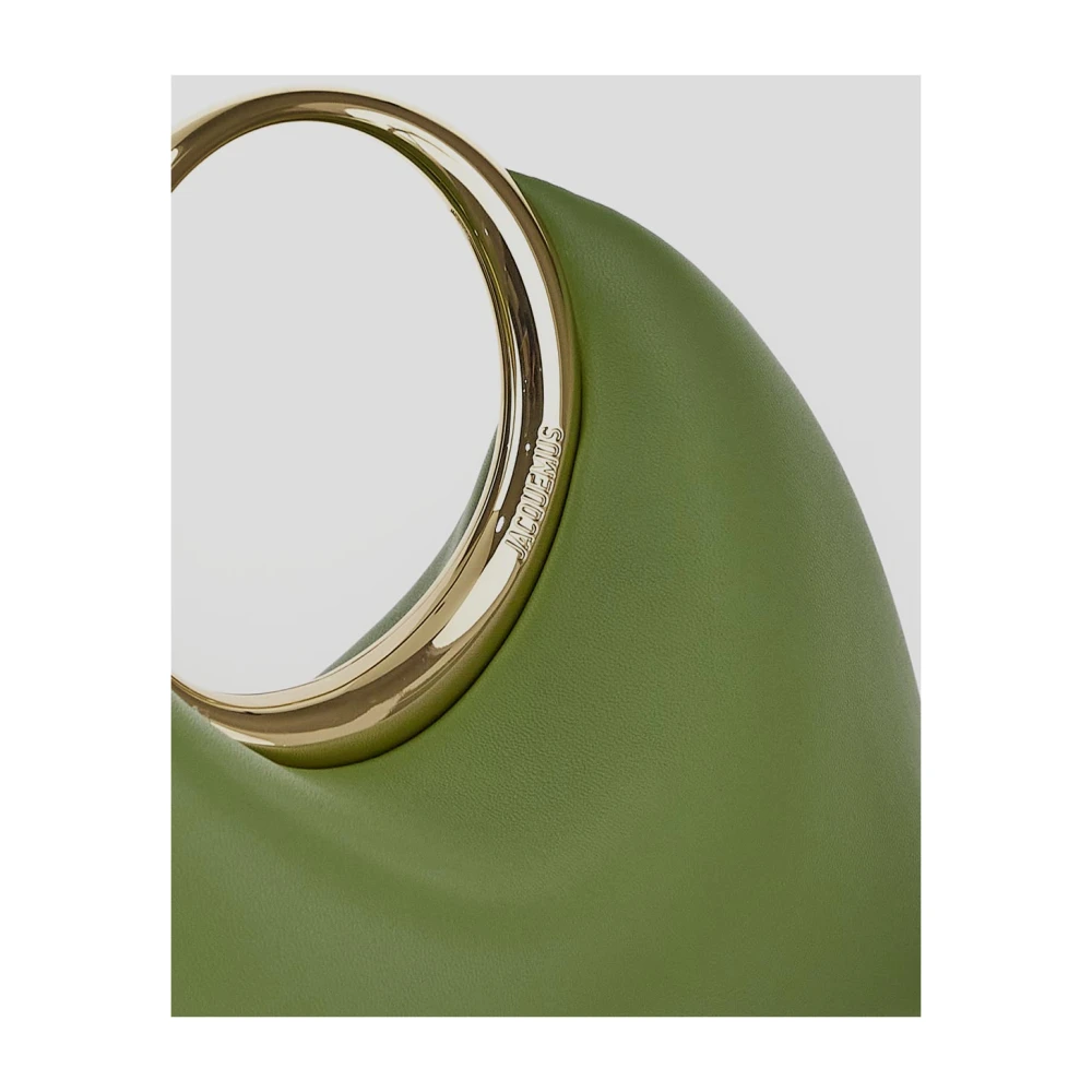 Jacquemus Le Petit Calino Leren Tas Green Dames