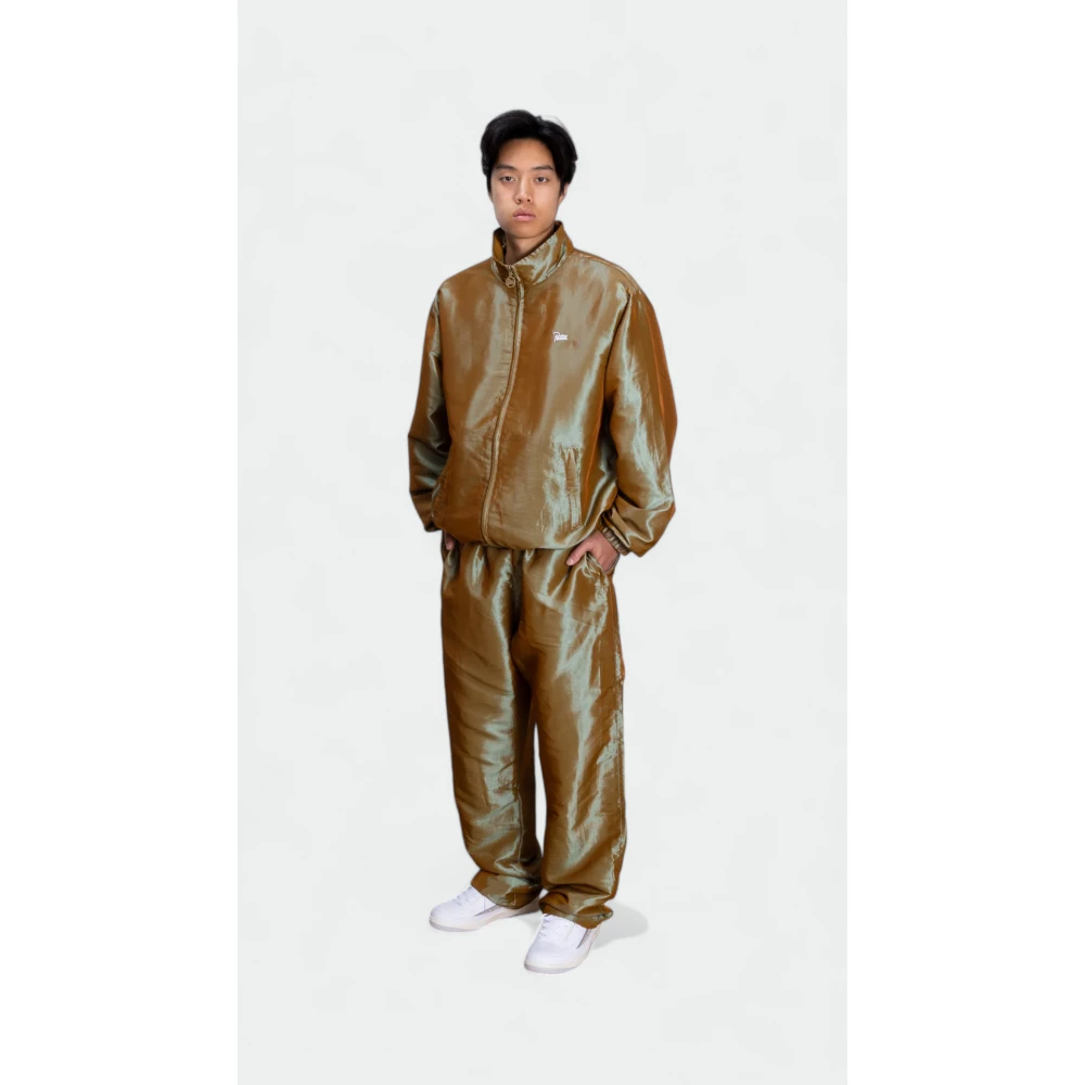 Patta Vintage Metallic Nylon Trainingspak Yellow Heren