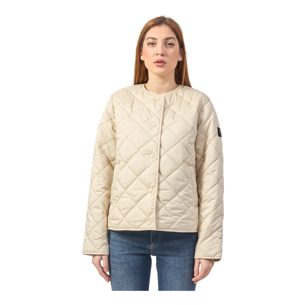 Ecoalf Beige Waterafstotende Jas Musa Beige Dames