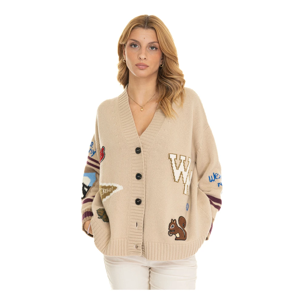 Max Mara Weekend Stijlvolle Cardigan voor Weekenduitjes Beige Dames