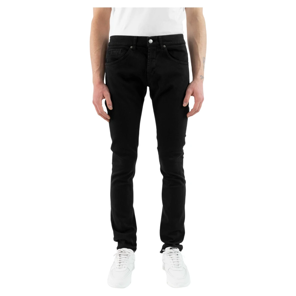 Dondup Men's Black Slim Fit Jeans, W34, Slim Fit Jeans