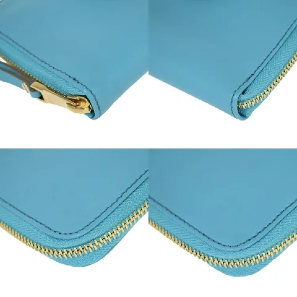 Chloé Pre-owned Leather wallets Blue Dames