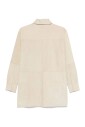 chemise-en-cuir-beige-a-boutons