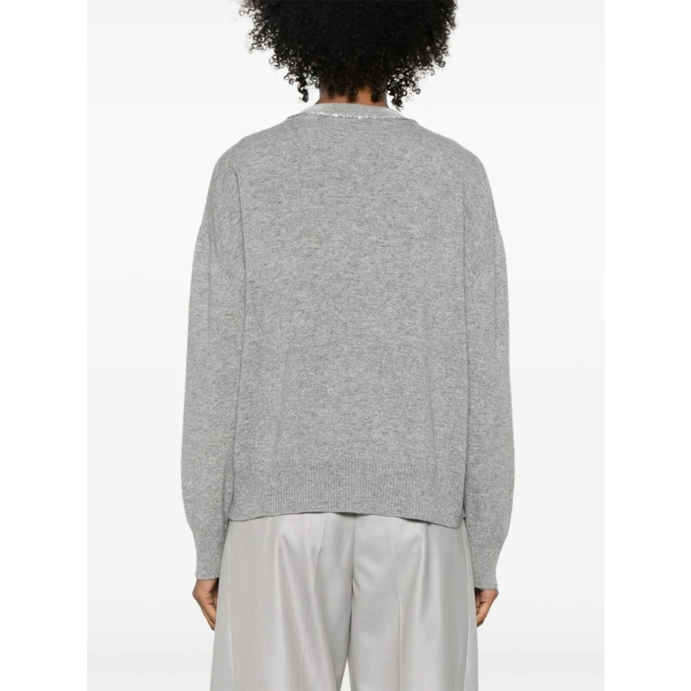 Fabiana Filippi Grijze Sweatshirt Aw24 Dameskleding Gray Dames