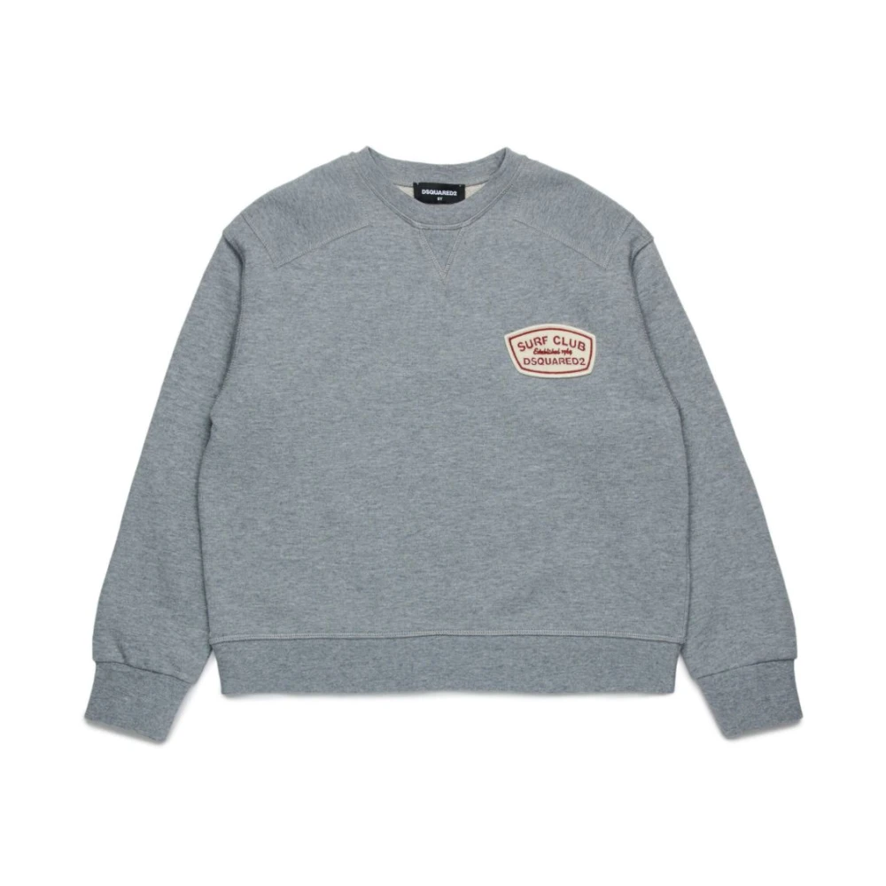 Dsquared2 Grå Sweatshirt med Applikation Gray, Pojke