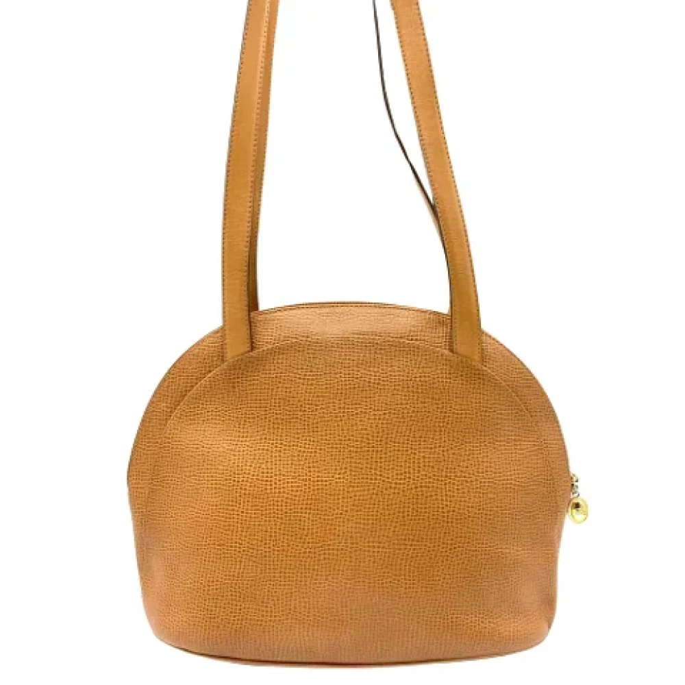 Dior Vintage Pre-owned Leather shoulder-bags Brown Dames