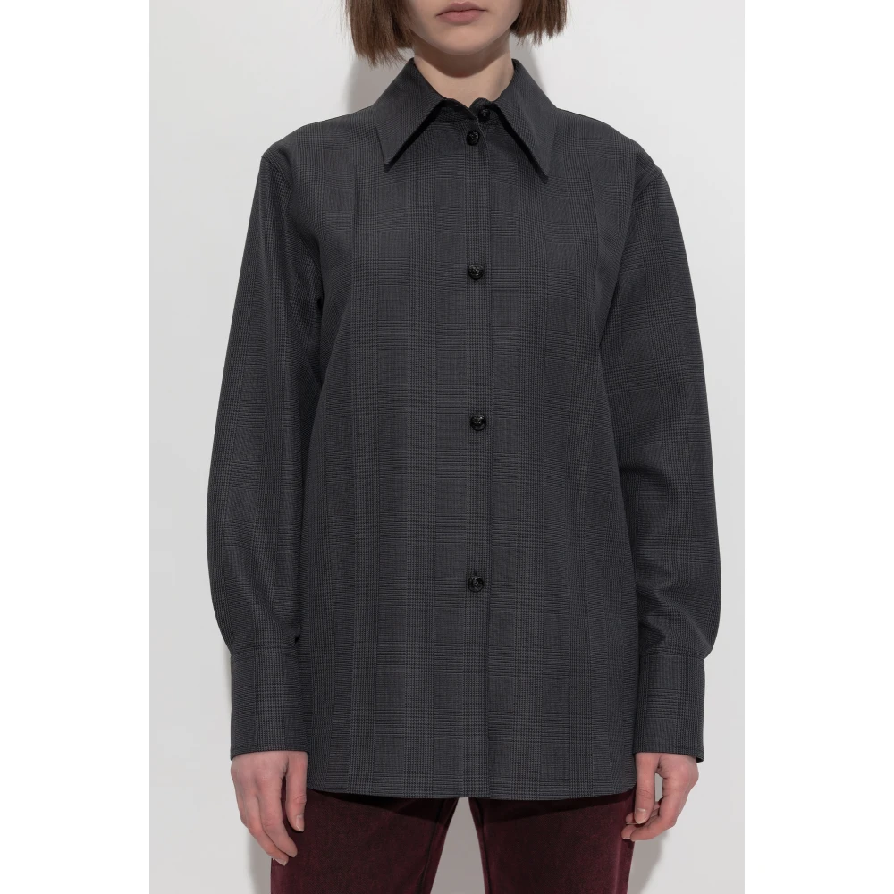 alexander mcqueen Overhemd met ruitpatroon Gray Dames