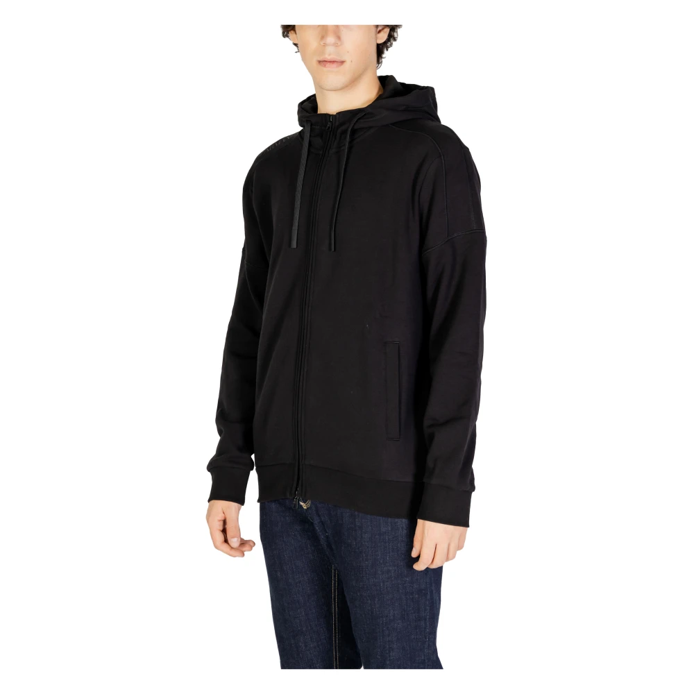 Emporio Armani EA7 Heren Sweater Herfst Winter Collectie Black Heren