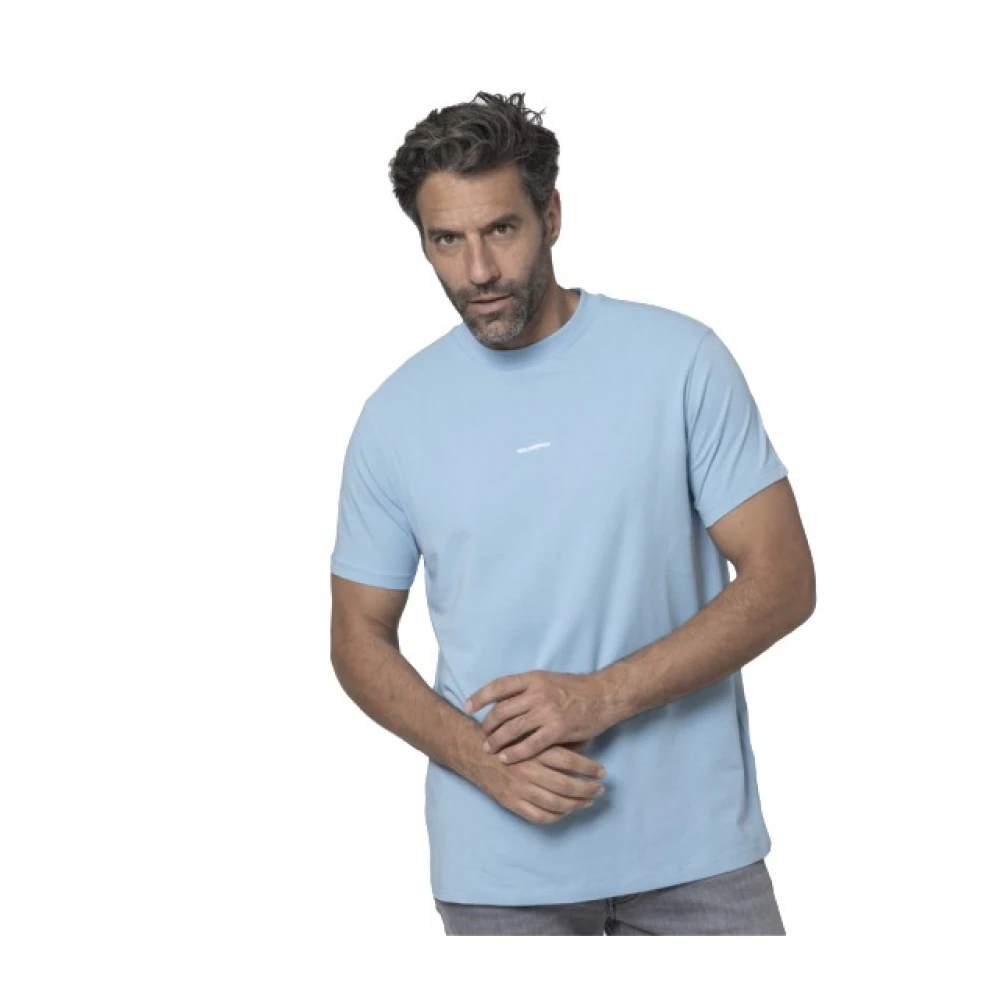 Karl Lagerfeld Blå Logo T-shirt Kortärmad Stretch Blue, Herr