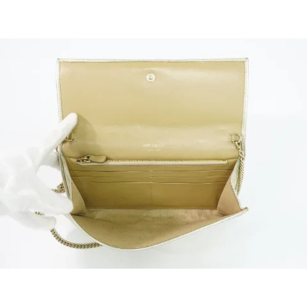 Jimmy Choo Pre-owned Leather clutches White Dames