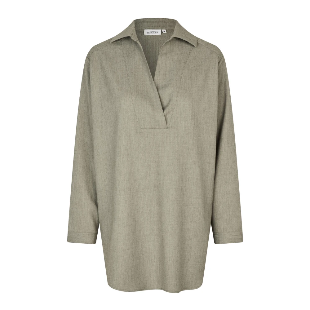 Masai Elegante Tuniek Top Vetiver Gray Dames
