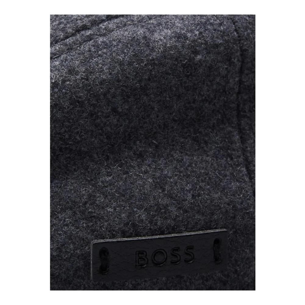 Hugo Boss Wool Blend Hat Stefaan Gray Heren