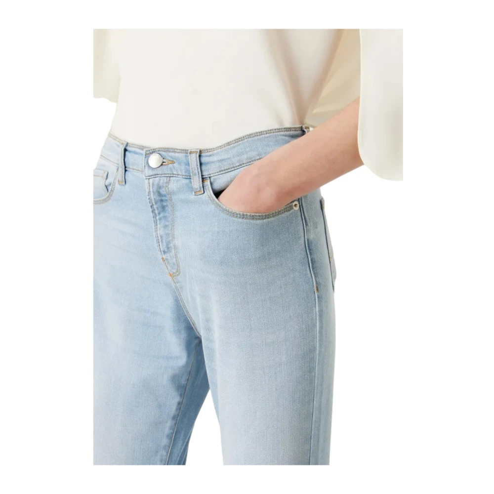 Emporio Armani Skinny Jeans Klassieke Pasvorm Blue Dames