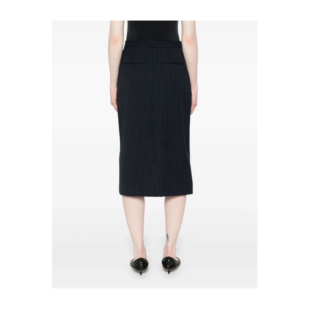 Calvin Klein Blauwe Rokken voor Vrouwen Aw24 Blue Dames