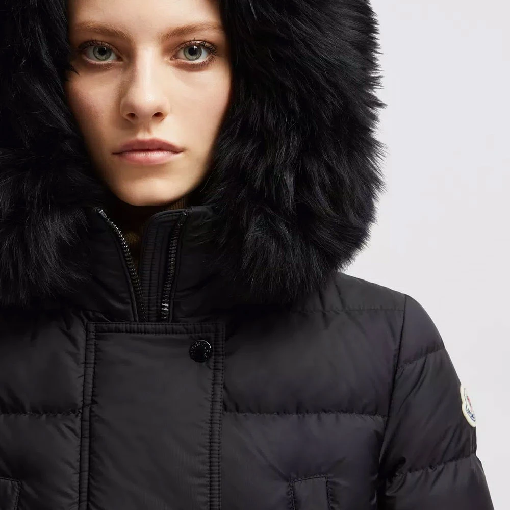 Moncler Khloe Lange Donsjas Black Dames