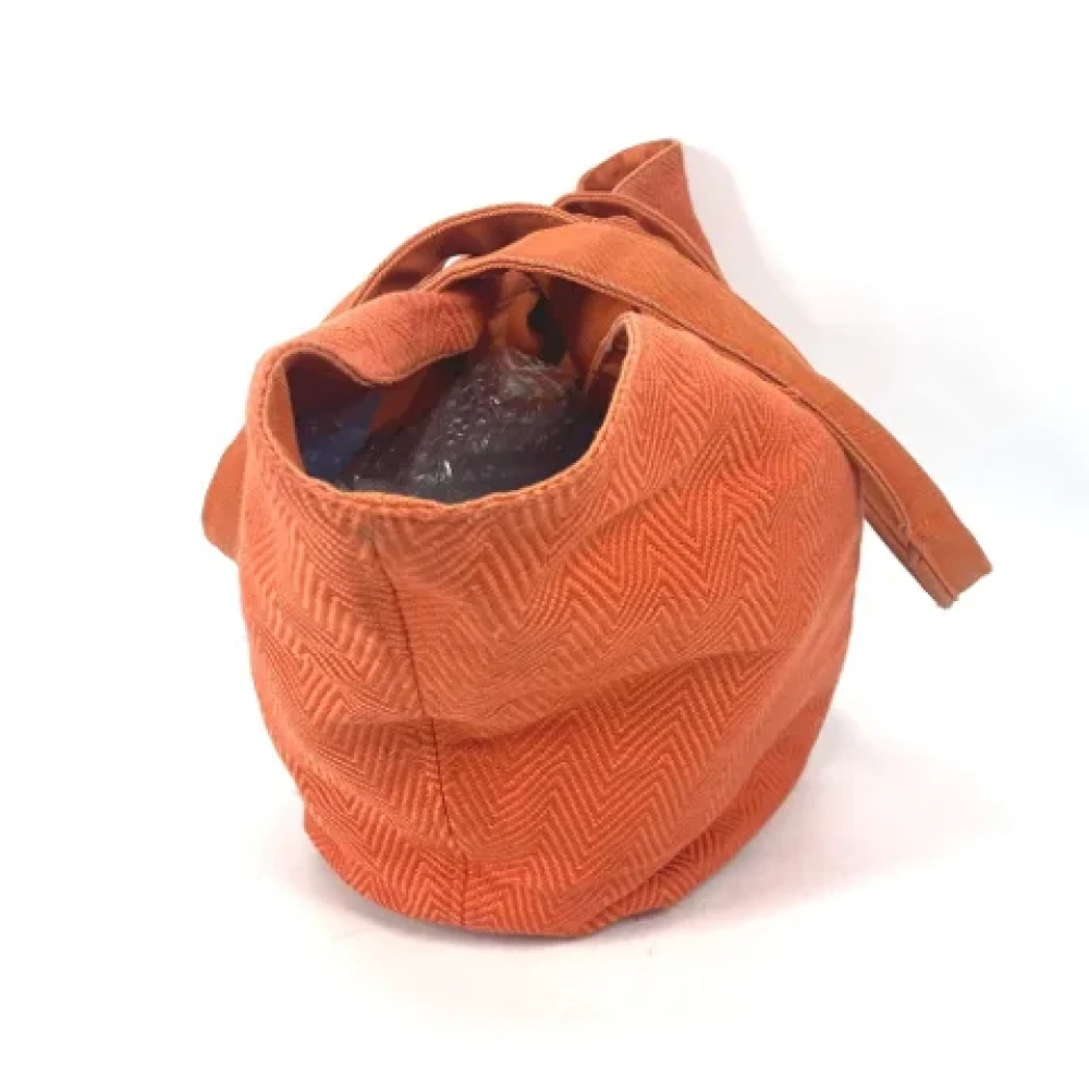 Hermès Vintage Pre-owned Fabric shoulder-bags Orange Dames