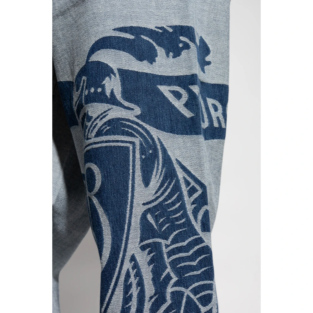 Burberry Jeans met het logo Blue Heren