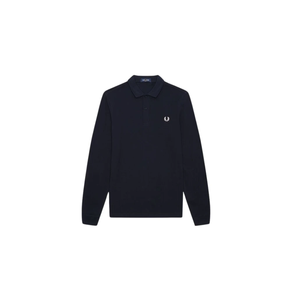 Fred Perry Lange Mouw Polo Shirt Black Heren