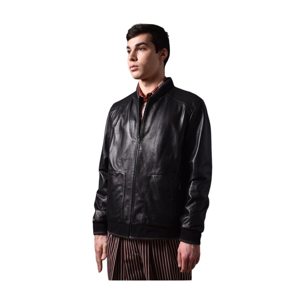 Poche Paris Stijlvolle Jas voor Mannen Black Heren
