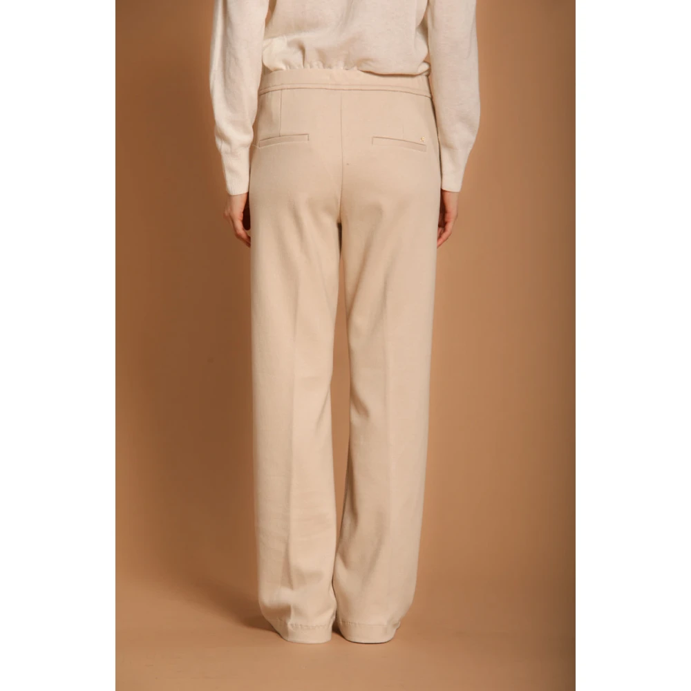 Mason's Crème Chino Joggers Easy Straight Beige Dames
