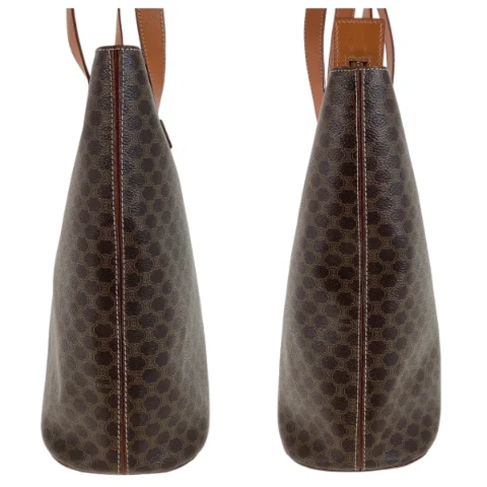 Celine Vintage Pre-owned Canvas shoulder-bags Brown Dames