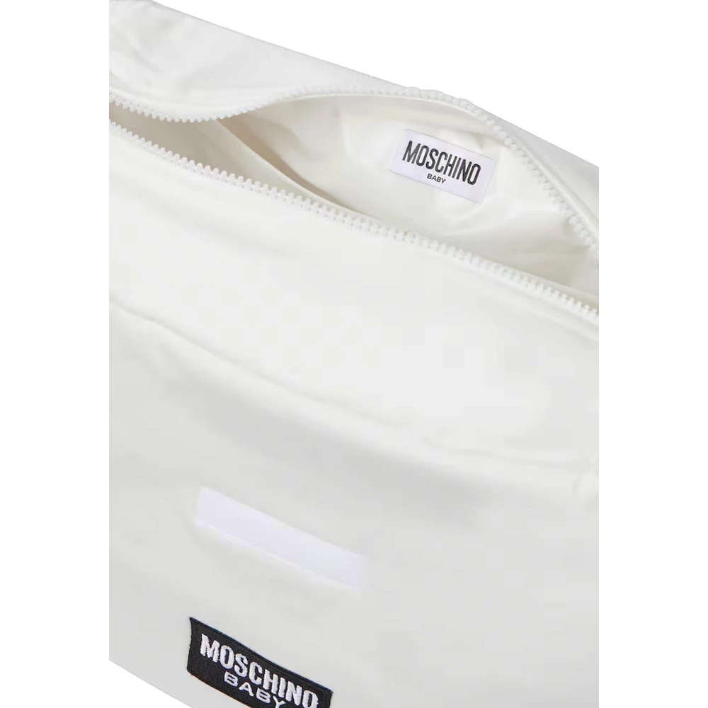 Moschino Ivoor katoenen luiertas met Teddy Bear Beige Unisex