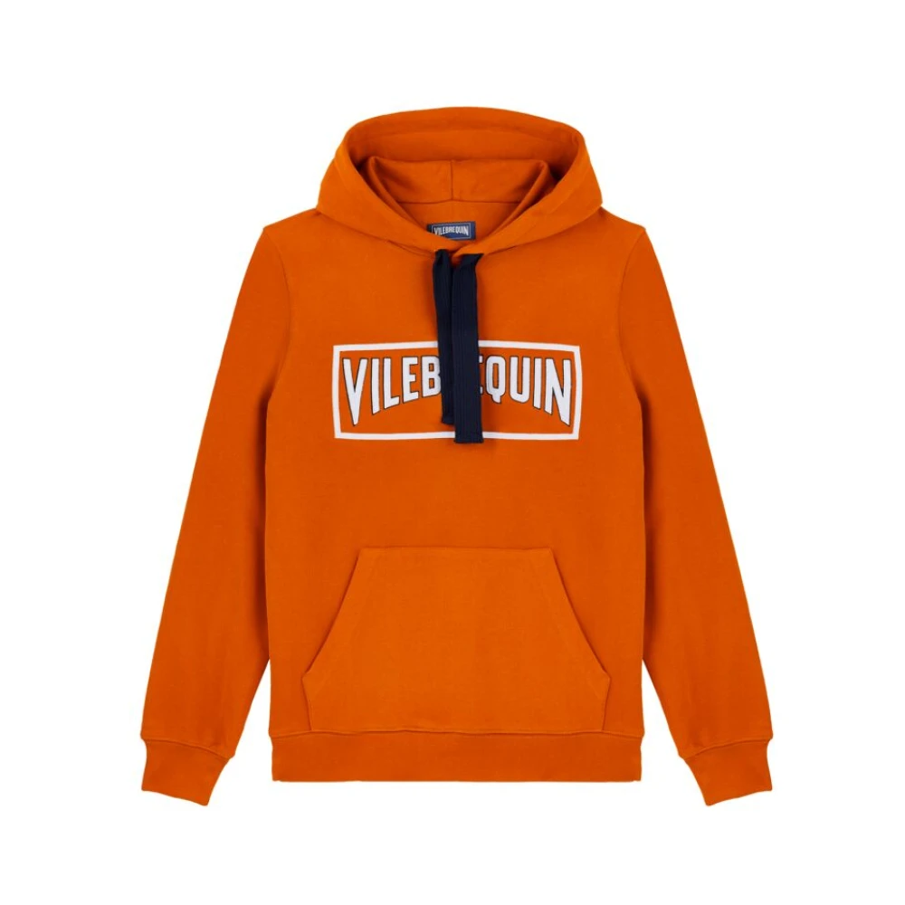 Vilebrequin Effen katoenen hoodie voor heren Brown Heren