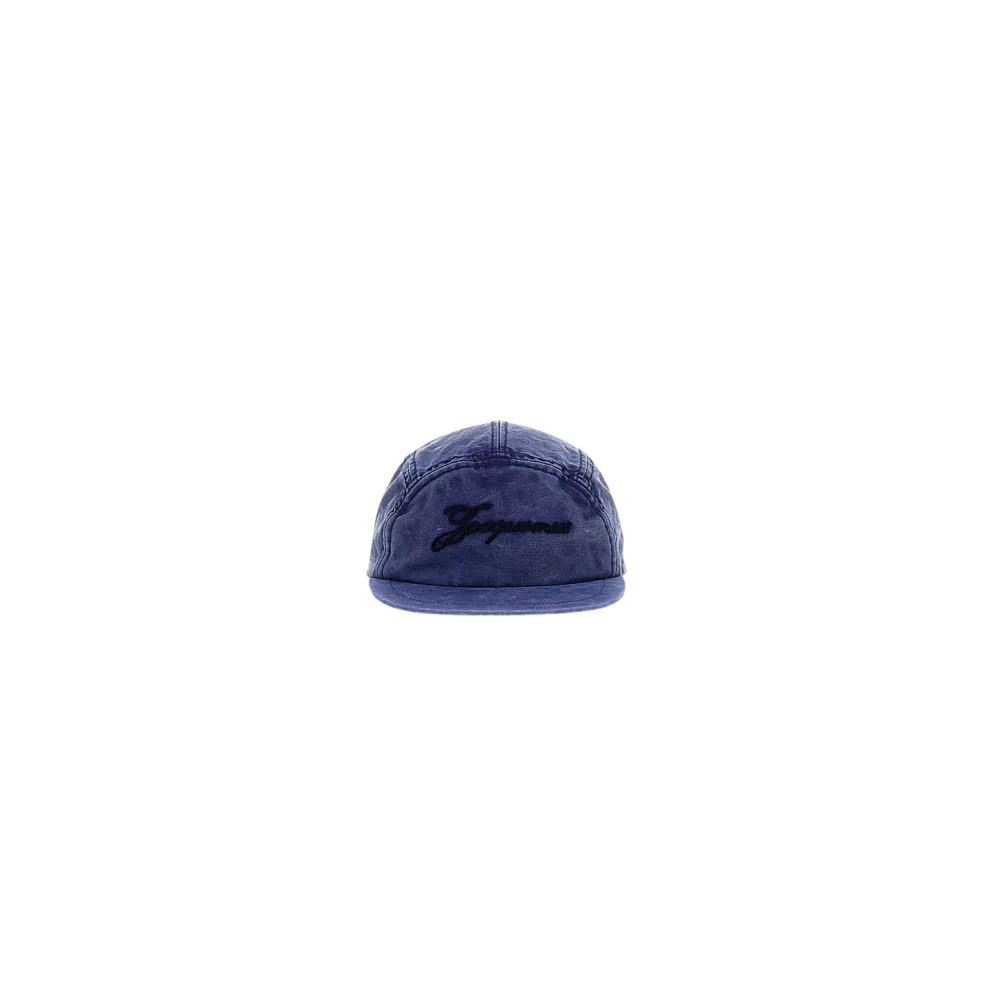Jacquemus Blue Hats & Caps, Unisex, 56 Cm, Flat-Visor Cotton Cap