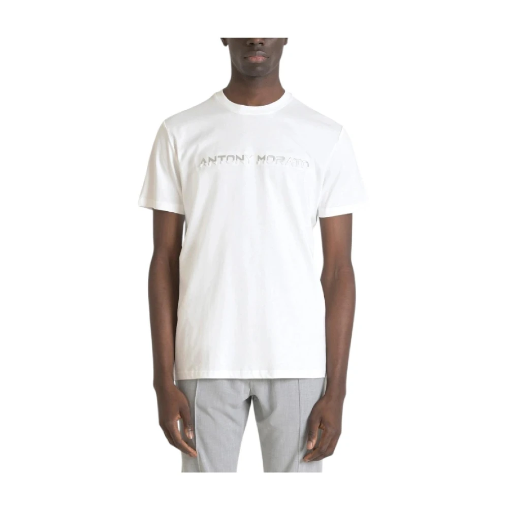Antony Morato Wit T-shirt met modern design White Heren