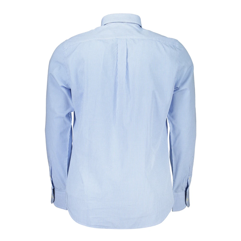 Harmont & Blaine Blauw Overhemd Lange Mouw Button Down Blue Heren