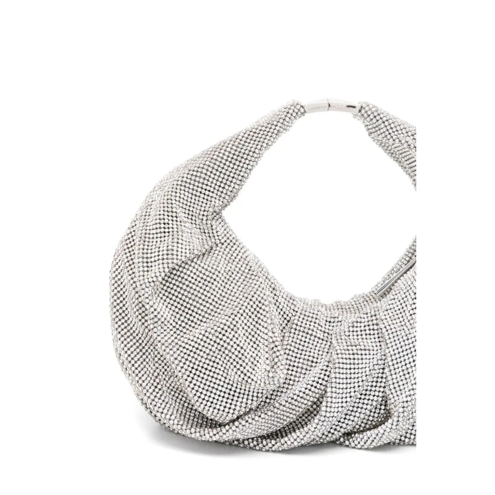 Benedetta Bruzziches Kristal Mesh Handtas in Zilver Gray Dames