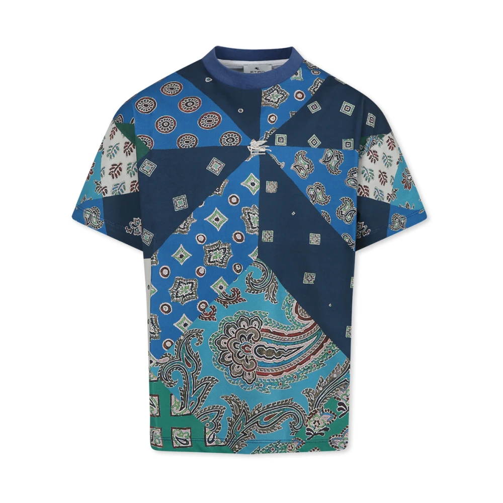 Etro Paisley Print Kortärmad T-Shirt Multicolor, Unisex